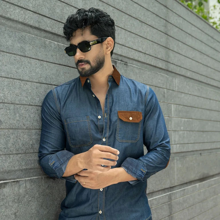 Blue  Contrast Denim