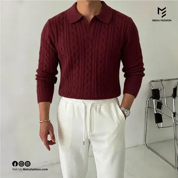 Cable Knit Sweater (Merron)