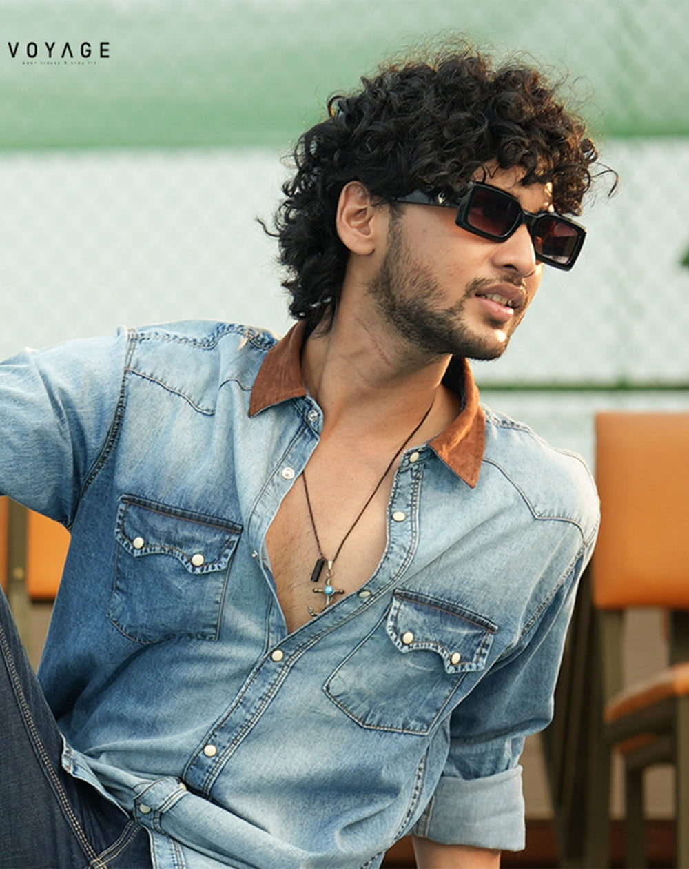 Stone Contrast Denim