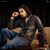 Black Denim Vintge Washed 4028
