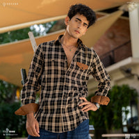 Noir Black Check Shirt 525