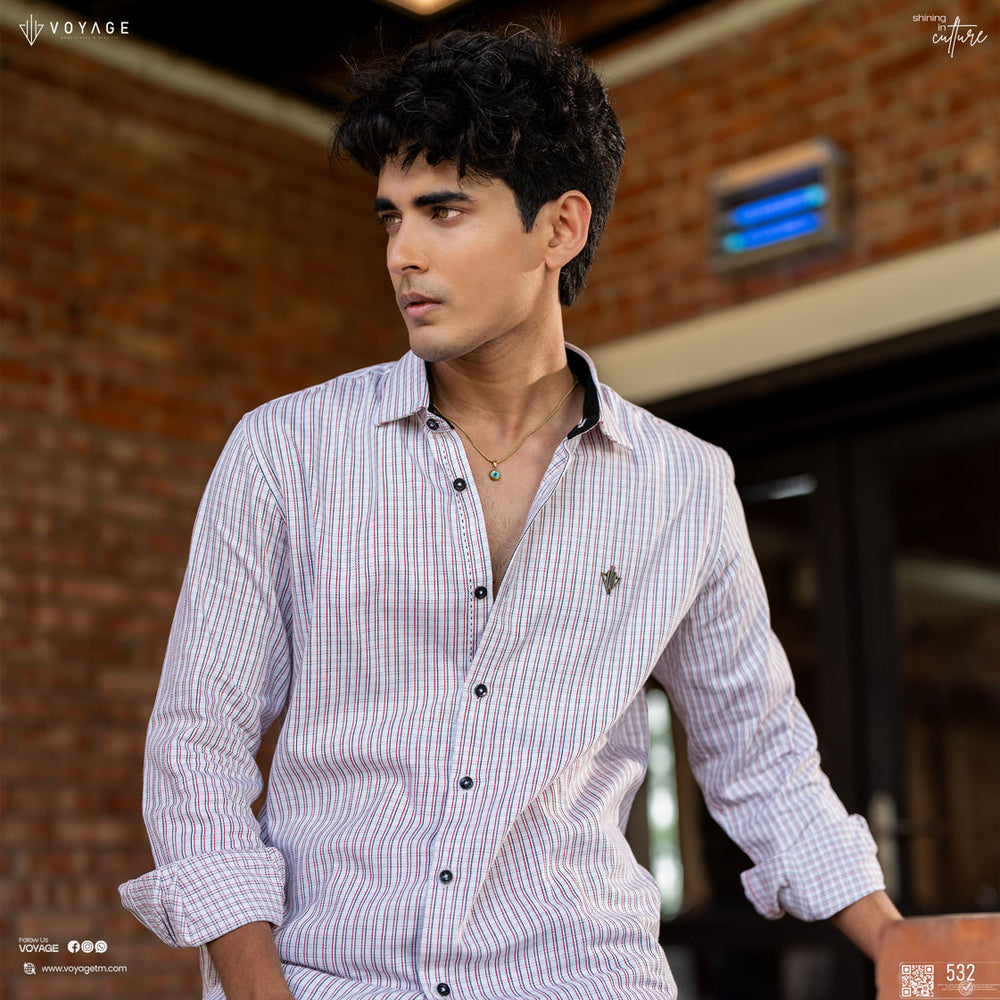 Luxe Fine Stripe Shirt 532