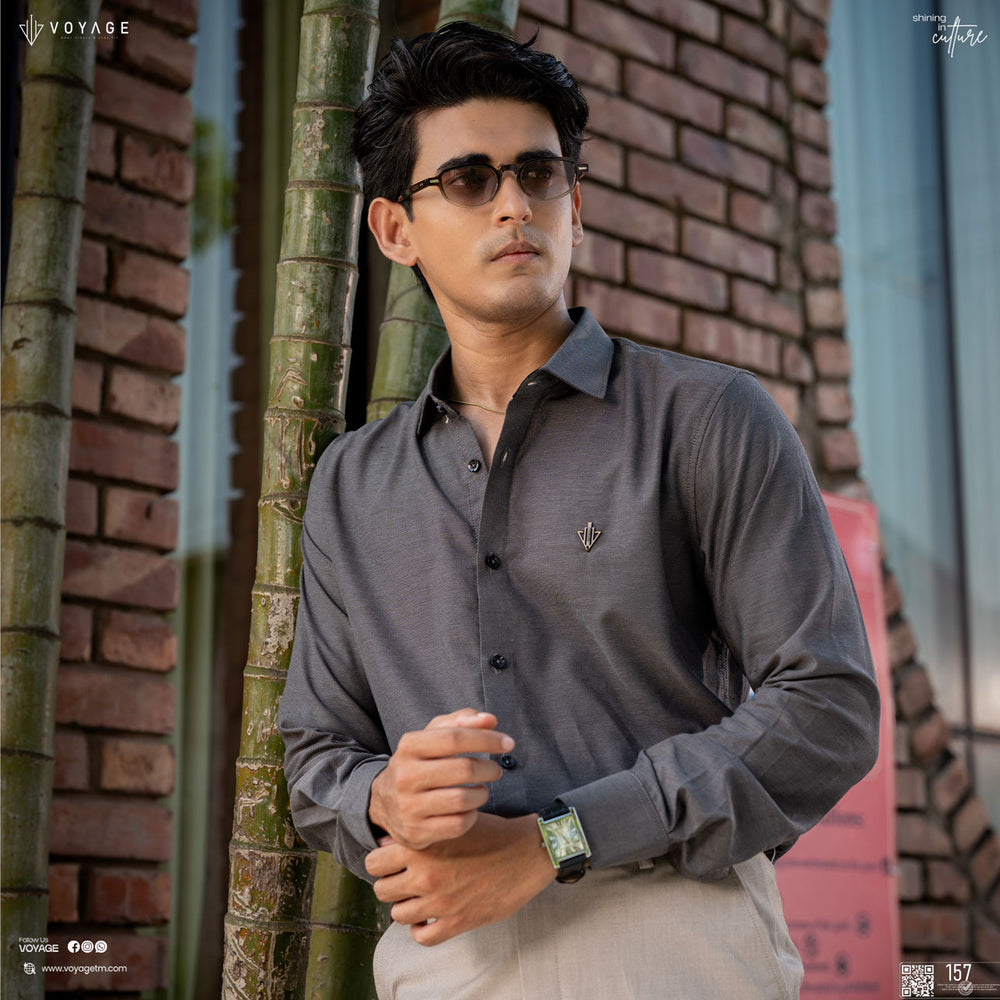 Textured Charcoal Grey 157