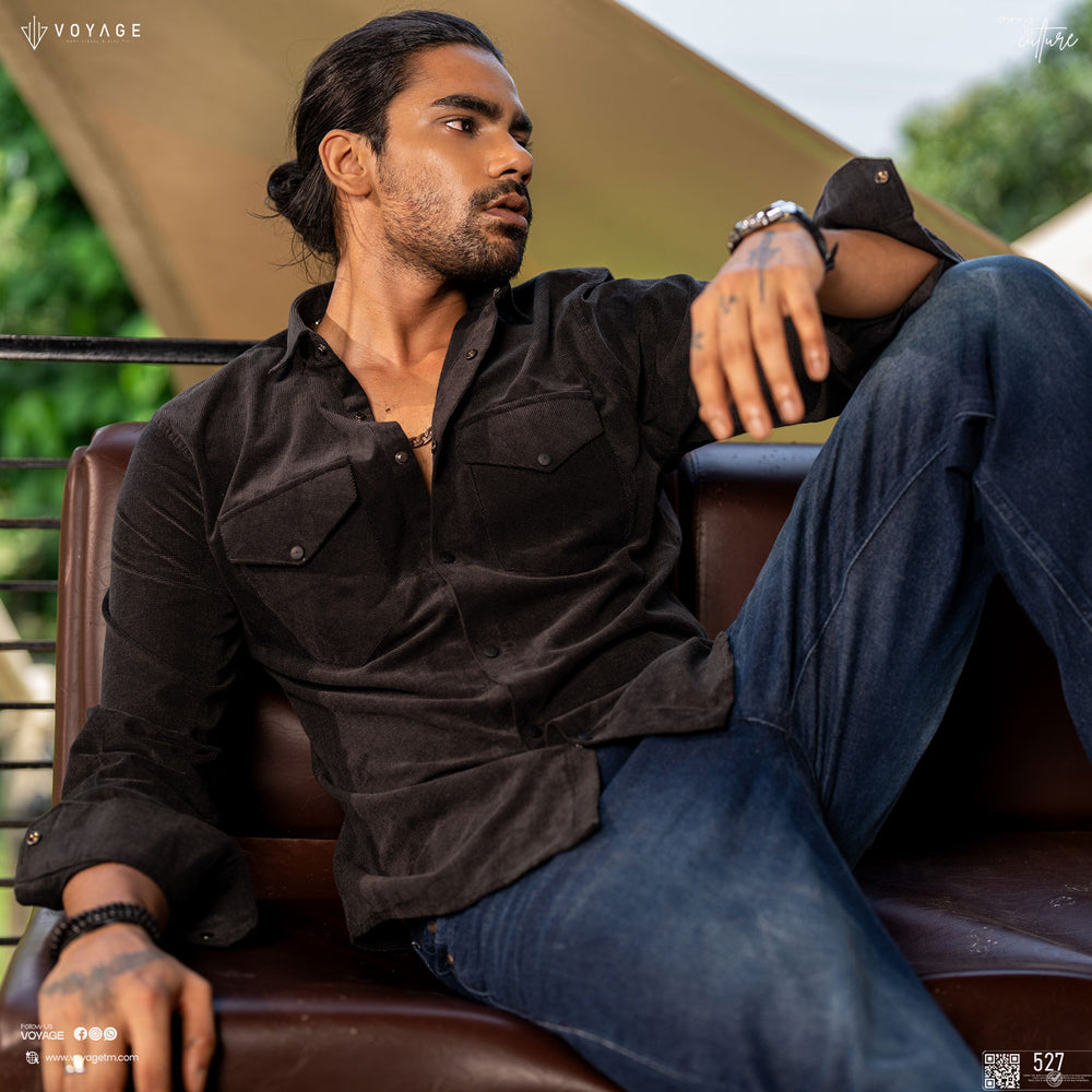 Men’s Black Corduroy 527