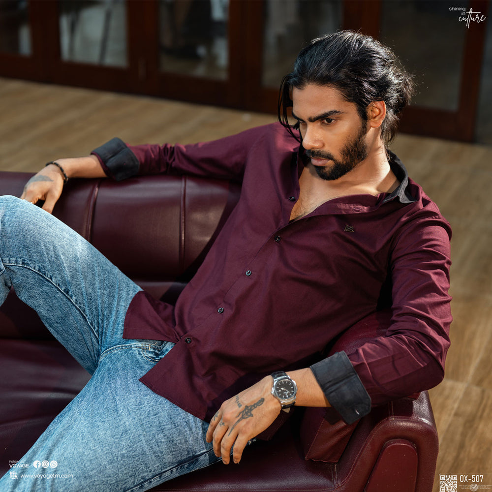 Retro Burgundy Contrast 507